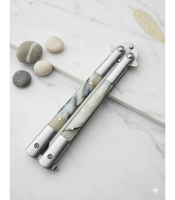 Couteau papillon SCK poignée en métal et ABS (22,5 cm). ⚔️