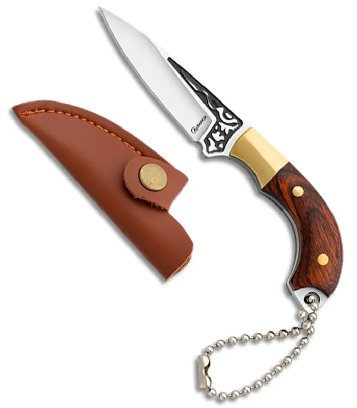 Mini keychain knife brand Albainox stamina red, with sheath ⚔️