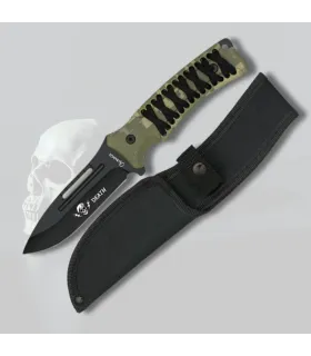 Cuchillo deportivo Albainox, empuñadura encordada camo ⚔️