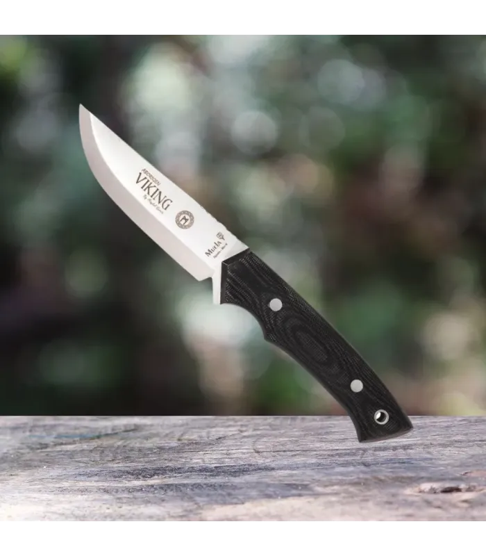 Cuchillo Muela Viking micarta con pedernal ⚔️
