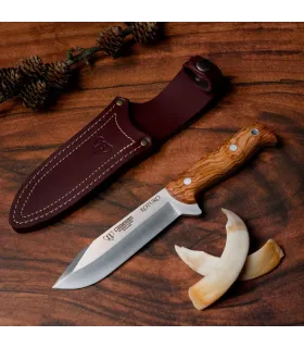 Hunting Knife with Olive Wood Handle Cudeman ⚔️