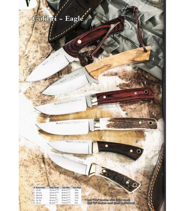 Jagtkniv Colibrí-Eagle fra Muela ⚔️