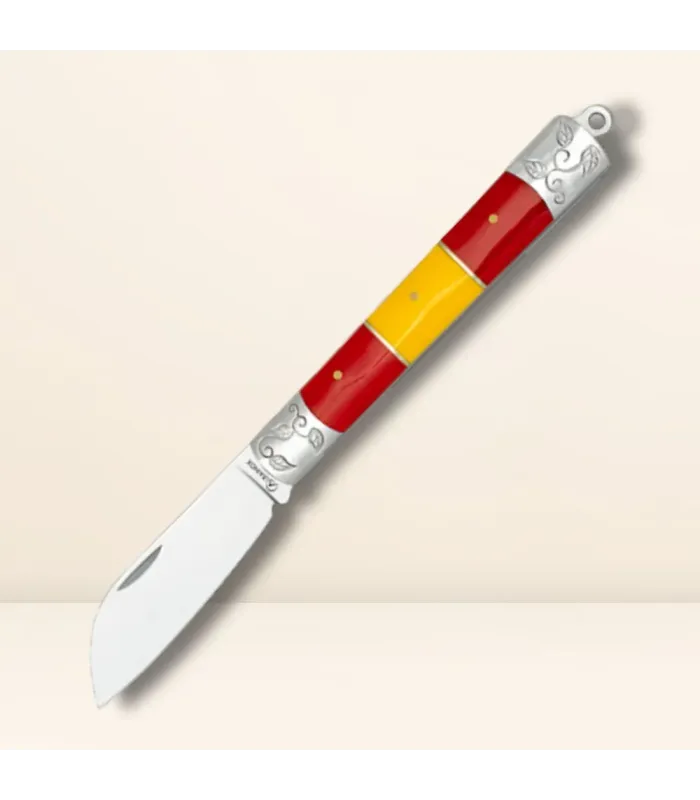 Navaja Albainox empuñadura bandera España (19,4 cm.) ⚔️