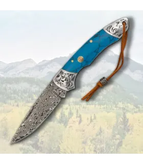 Albainox Damasco zakmes blauw mango hars ⚔️