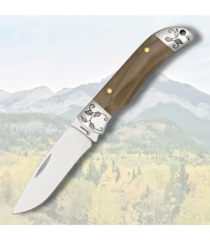 Albainox lommerkniv med akrylgreb (18,5 cm.) ⚔️