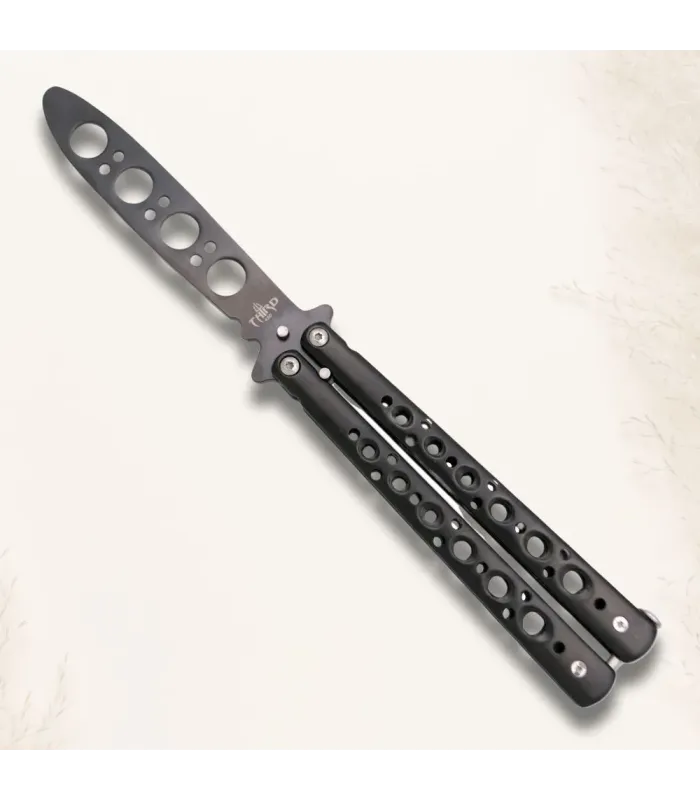 Black fan practical unsharpened knife ⚔️