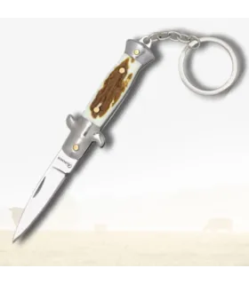 Albainox Keychain Pocket Knife Imitation Deer Handles (10.4 cm.) ⚔️