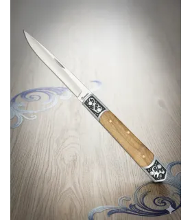 Albainox Field Knife with Olive Wood Handle Decorated (18.60 cm.) ⚔️