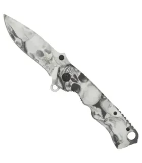 Navaja calaveras SCK con botón para pulgar ⚔️