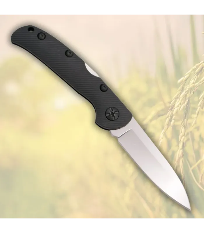 Schneideklinge Third N76 Schwarz mit Blockiersystem (19 cm.) ⚔️