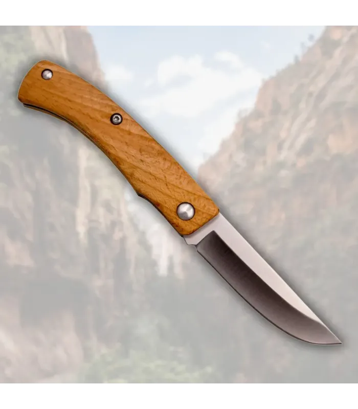 Canivete marca Third de catraca de madeira de faia (20,3 cm) ⚔️