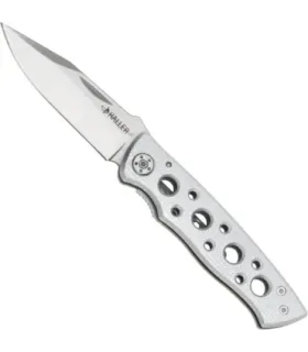 Zilveren zakmes met geperforeerde handgreep (7,5 cm). ⚔️