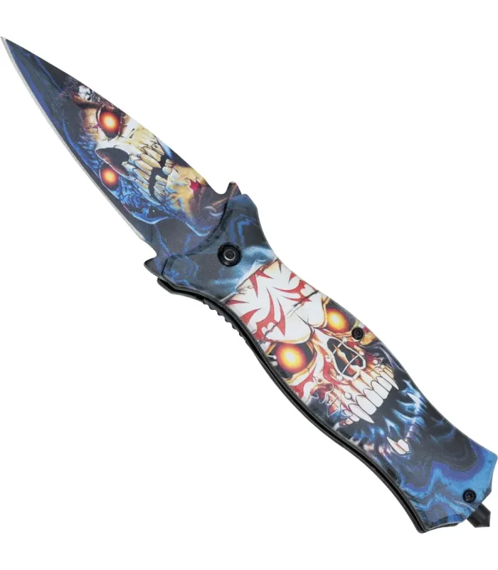 Canivete Stiletto Nightmare com ponta quebravidro (9 cm.) ⚔️