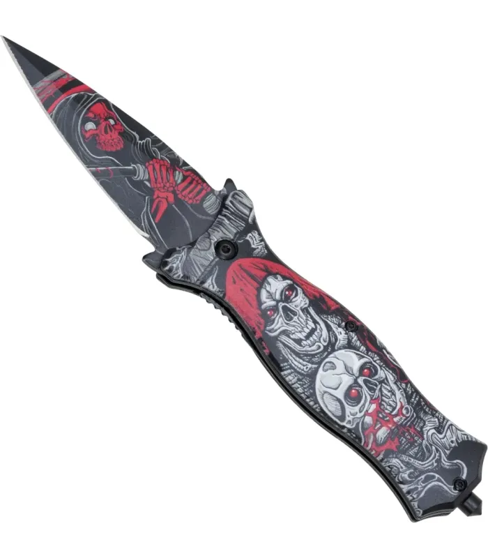Navaja Stiletto Nightmare I con punta rompevidrio (9 cm.) ⚔️