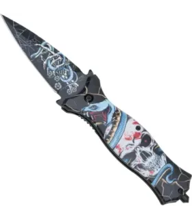 Coltello Stiletto Nightmare III con punta rompevetro (9 cm.) ⚔️