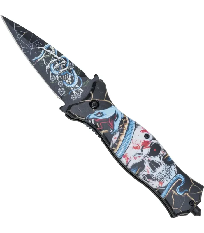 Stiletto-Messer Nightmare III mit Glasbrecher-Spitze (9 cm.) ⚔️