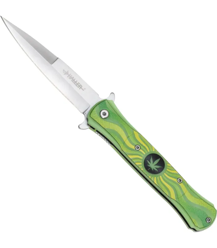 Pocket Knife Marijuana ABS Handle (9.5 cm.) ⚔️