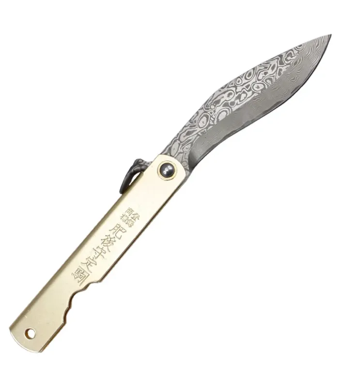 Coltello Third Higonokami N17-11, acciaio damasco (16,5 cm.) ⚔️