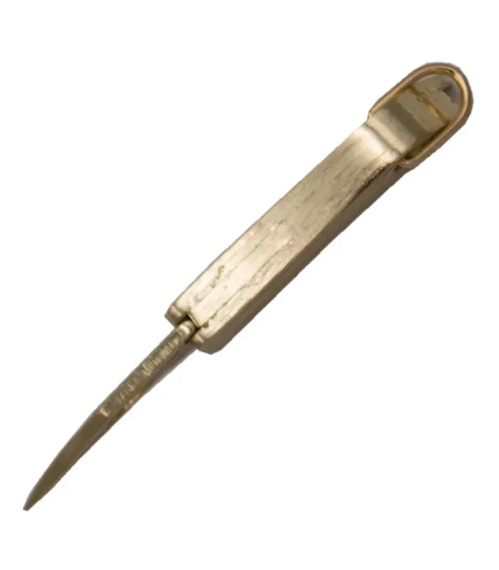 Miniaturekniv Third model N89-2, stålhåndtag (3,94 cm.) ⚔️