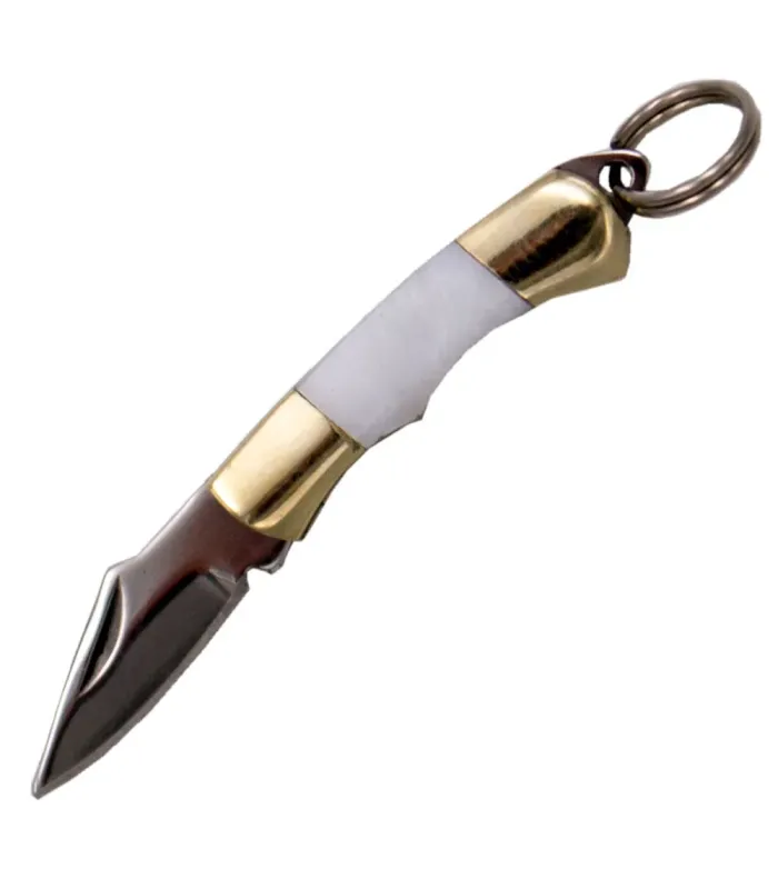 Mini coltello Third modello N89-3, manico in acciaio (4,35 cm.) ⚔️