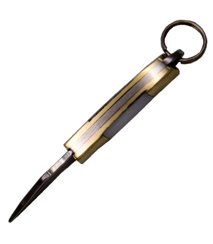 Mini coltello Third modello N89-3, manico in acciaio (4,35 cm.) ⚔️