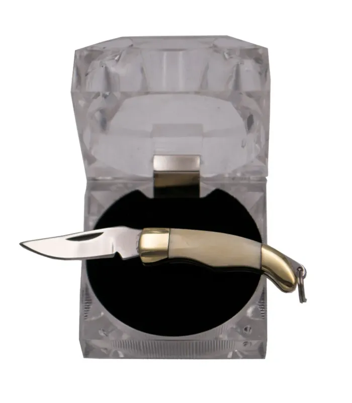 Mini coltello Third modello N89-4, manico in acciaio (7,10 cm). ⚔️