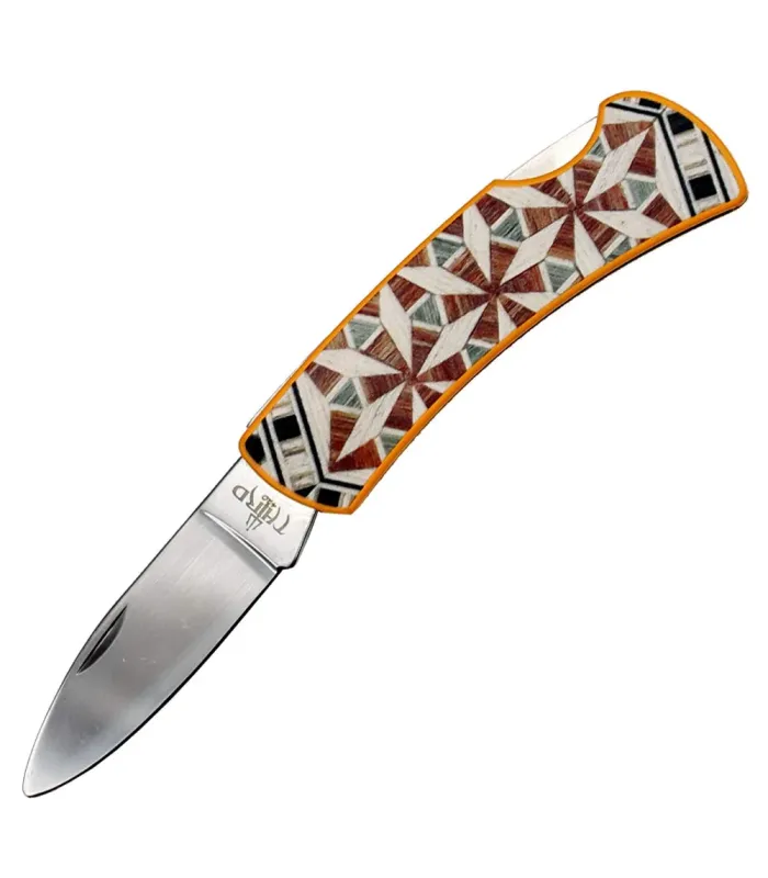 Canivete Third Taracea modelo N12N, cabo de alumínio (16,8 cm). ⚔️