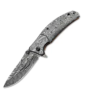 Navaja marca Albainox grabación 3D Damasco (20 cm.) ⚔️