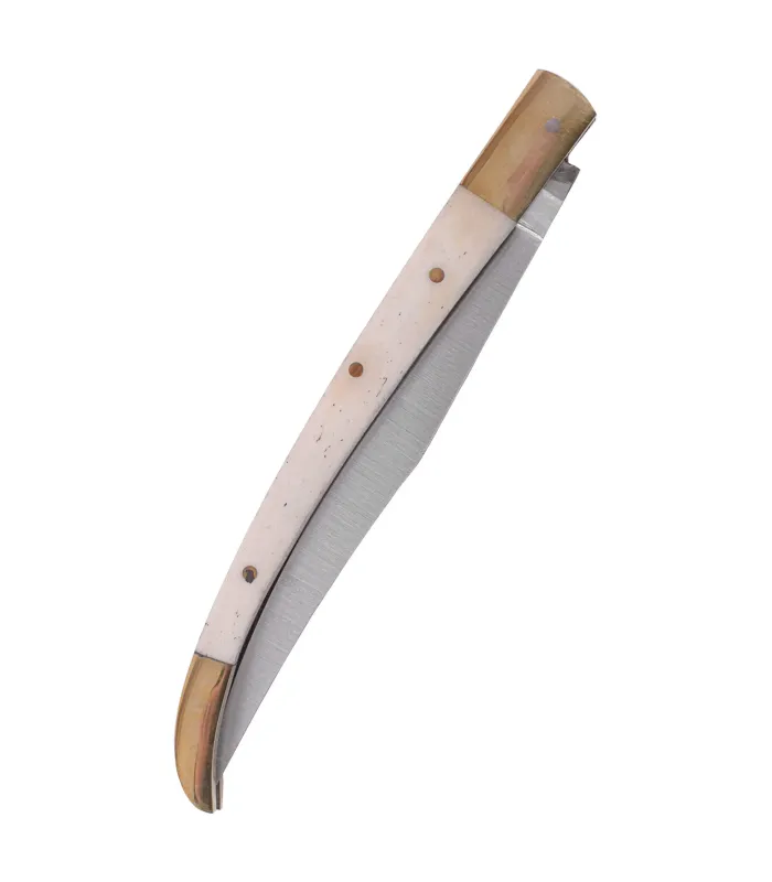 Navaja arabe mango de hueso con funda (23 cm.) ⚔️