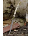 Arabische zakmes met botenhouten handvat en schede (23 cm.) ⚔️