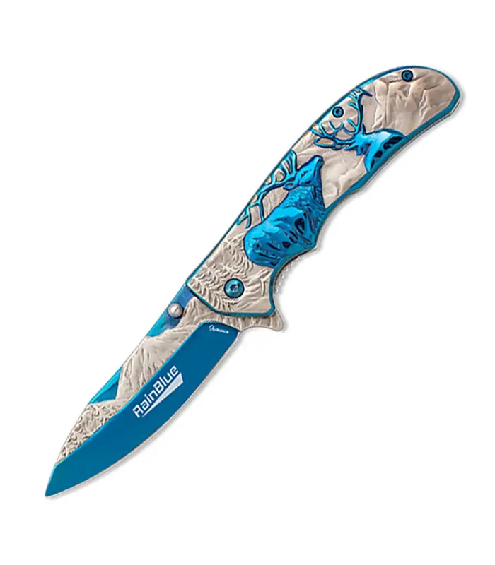Navaja ciervo bicolor de RainBlue (21 cm.) ⚔️