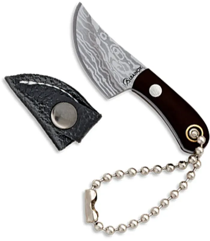 Coltello mini marca Albainox lama laser damasco (2,80 cm). ⚔️