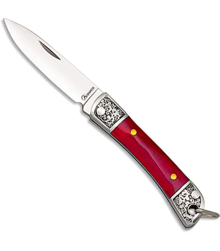 Red acrylic brand Albainox knife (4.70 cm) ⚔️