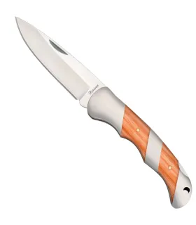 Albainox brand Pocket Knife with Wooden and Steel Handle (8.50 cm.) ⚔️