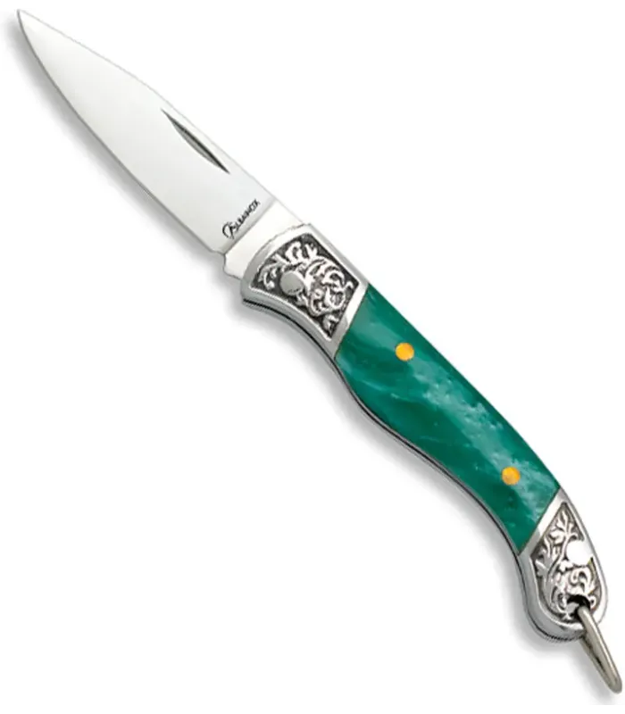 Green acrylic brand Albainox knife (4.20 cm) ⚔️