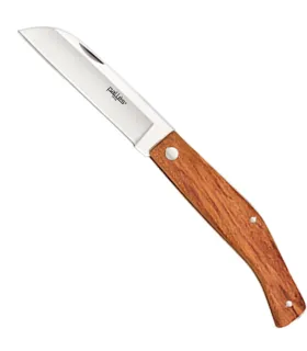 Navaja marca Pallés mango madera hoja pico loro acero inox. (9 cm.) ⚔️