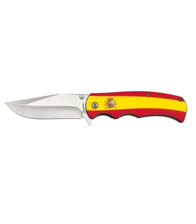 Albainox brand Knife with 3D Spain Flag design (20.3 cm.) ⚔️