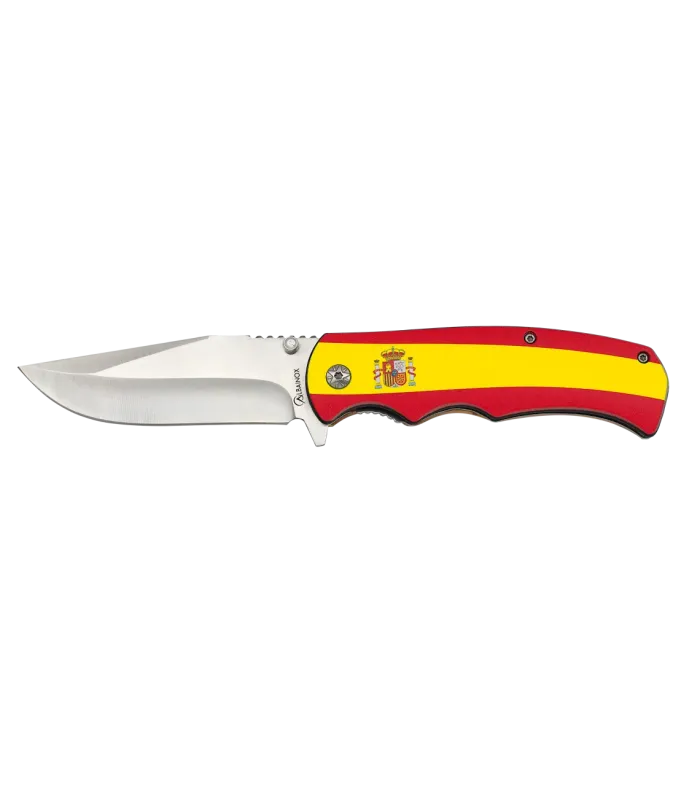 Canivete marca Albainox design 3D Bandeira Espanha (20,3 cm.) ⚔️