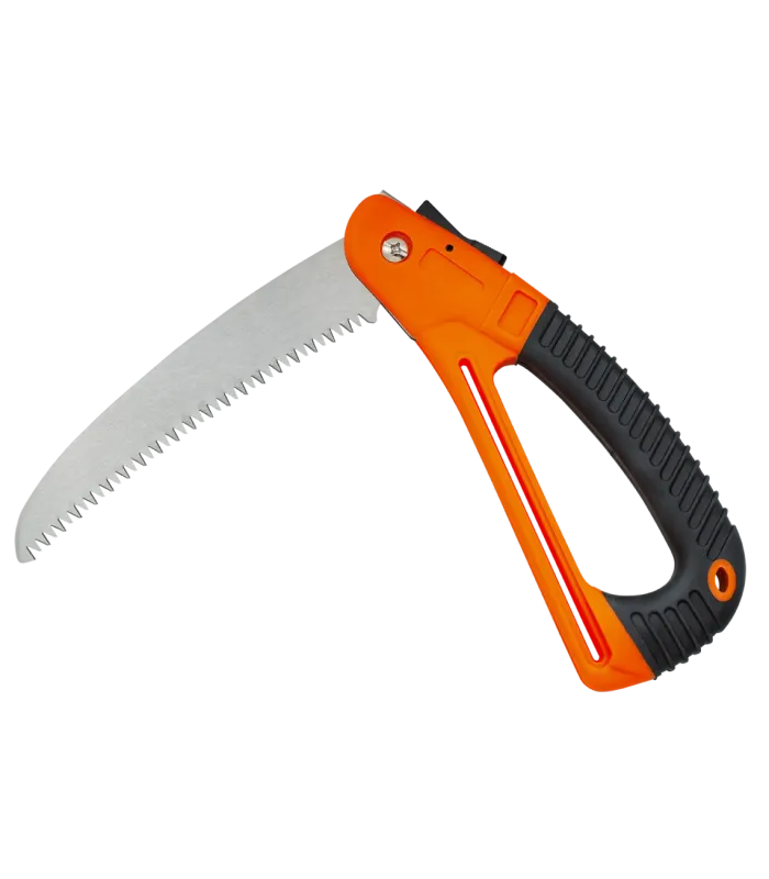 Vouwzaag merk Albainox, zwart-oranje handvat (39,7 cm). ⚔️