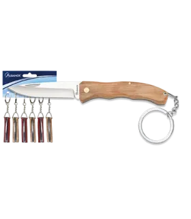 Albainox nøglekniv med nøglering, assorterede farver (11,6 cm.) ⚔️