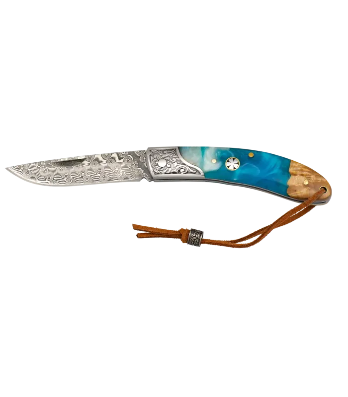 Coltello in Acciaio Damasco, 73 strati ⚔️
