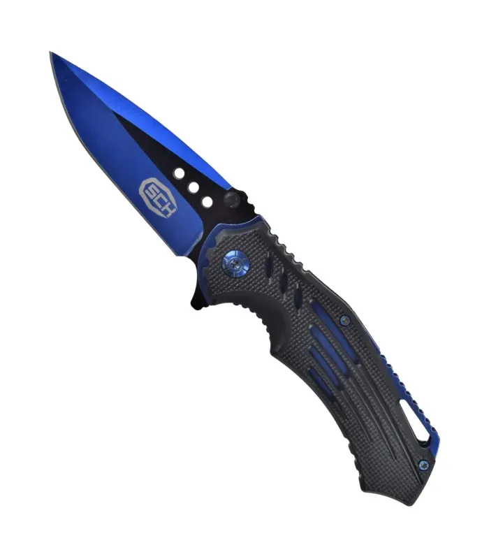 Navaja táctica azul SCK (largo 21 cm.) ⚔️