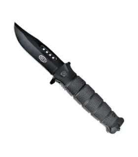 SCK-assisted kniv med sort blad (total 21,5 cm.) ⚔️
