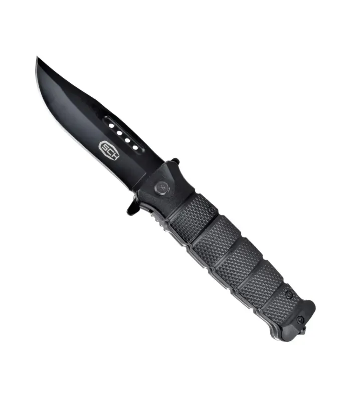 Schwarzes SCK-Assistenzmesser, Klinge insgesamt 21,5 cm. ⚔️