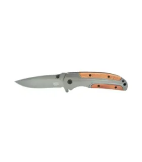 Canivete de bolso SCK empunhadura de aço e madeira (21 cm.) ⚔️