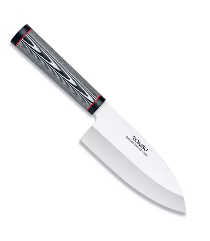 Køkkenkniv DEBA, håndtag med Damasco-mønster fra Tokisu (28,50 cm.) ⚔️