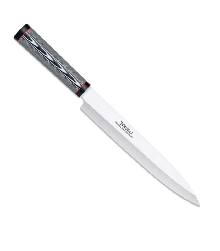 Küchenmesser YANAGIBA, Damasco-Mustergriff von Tokisu (35,50 cm.) ⚔️
