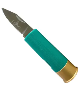 Bærbar kniv med grøn patronhylster, Third model 14683R ⚔️