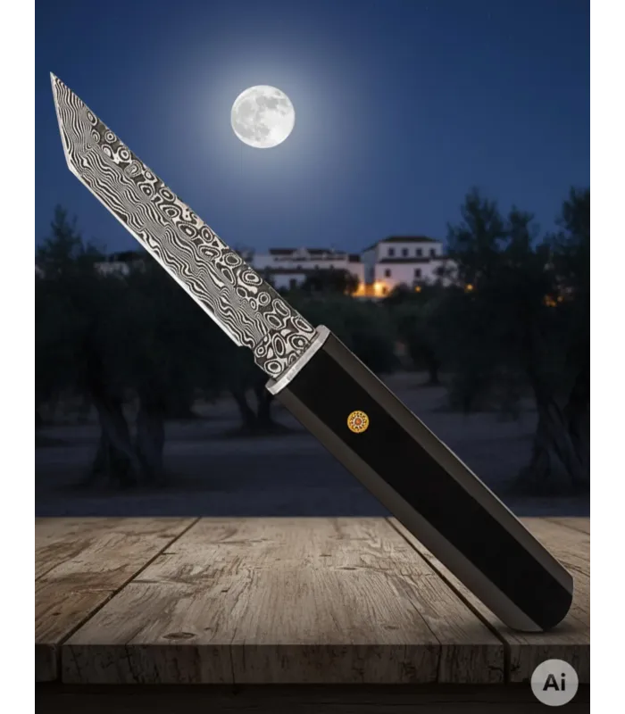 Cuchillo aventura Albainox hoja Tanto en Damasco (21,50 cm.) ⚔️