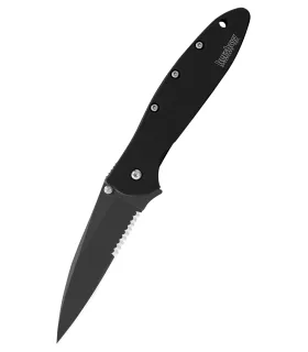Kershaw Leek zakmes, zwart met zaag ⚔️